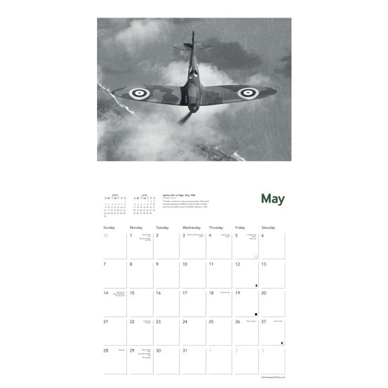 history of spitfire 2023 wall calendar may example month 12 pages